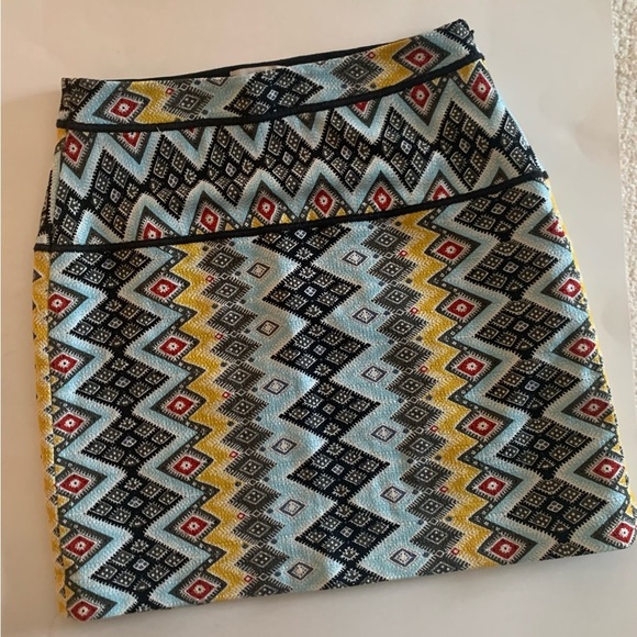 Loft Colorful Geometric Pencil Skirt - Picture 3 of 4